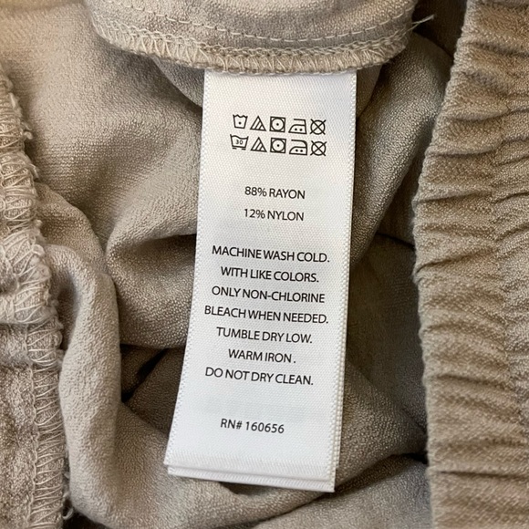 Khaki Linen Pant - size L - Picture 3 of 6